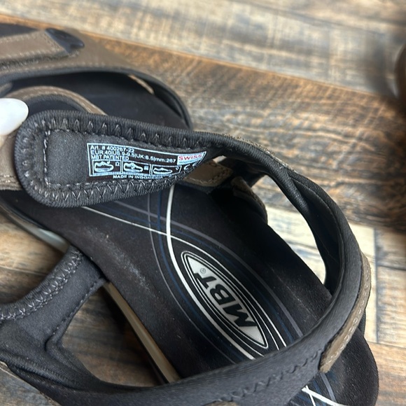 MBT Katika Brown Leather Women's Rocker Bottom Sandals - Picture 11 of 11